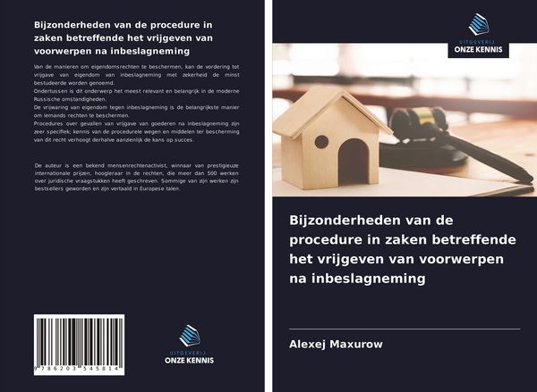 Produktbild: Bijzonderheden van de procedure in zaken betreffende het vrijgeven van voorwerpen na inbeslagneming