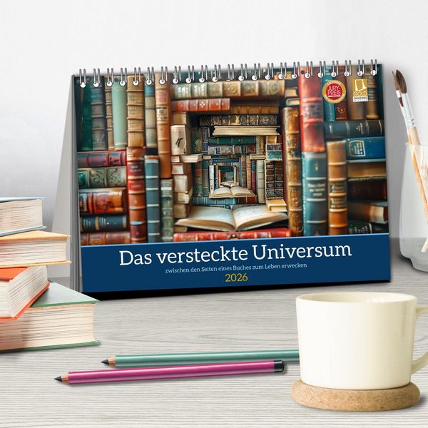 Produktbild: Das versteckte Universum (Tischkalender 2026 DIN A5 quer), CALVENDO Monatskalender