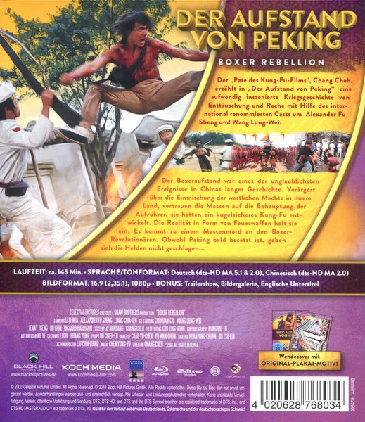 Produktbild: Der Aufstand von Peking - Boxer Rebellion (Shaw Brothers Collection) (Blu-ray)