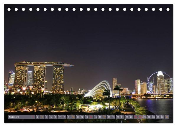 Produktbild: Singapur. Stadt der Superlative (Tischkalender 2026 DIN A5 quer), CALVENDO Monatskalender