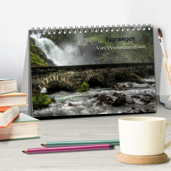 Produktbild: Norwegen - Vom Westen zum S&uuml;den (Tischkalender 2026 DIN A5 quer), CALVENDO Monatskalender
