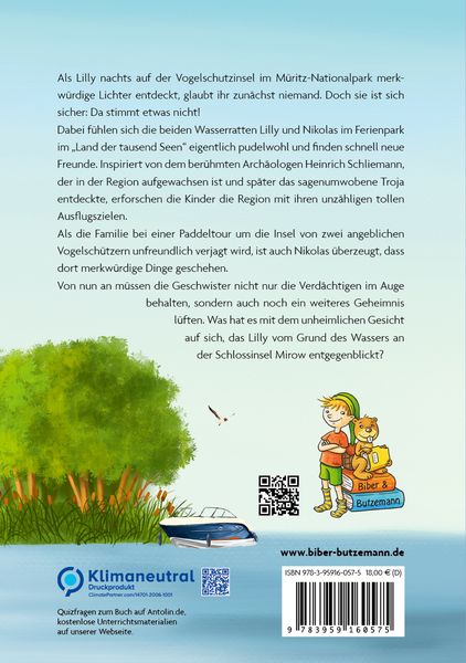 Produktbild: Abenteuer an der Mecklenburgischen Seenplatte - Lilly und Nikolas und die verbotene Insel