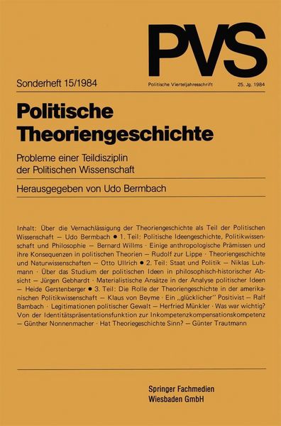 Produktbild: Politische Theoriengeschichte