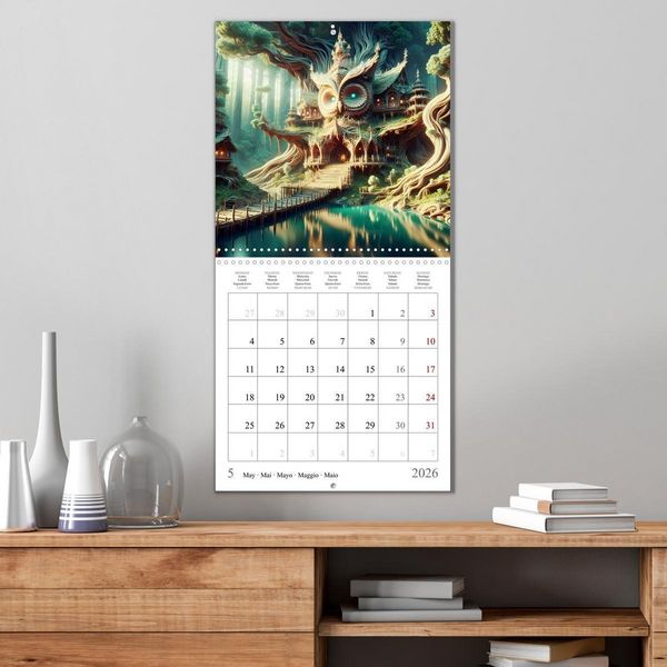 Produktbild: Habitat des chouettes (Calendrier mural carr&eacute; 2026 30x30 cm) Calendrier double avec une page pour vos prises de notes