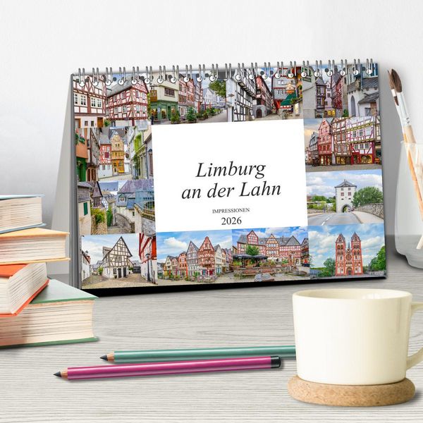 Produktbild: Limburg an der Lahn Impressionen (Tischkalender 2026 DIN A5 quer), CALVENDO Monatskalender