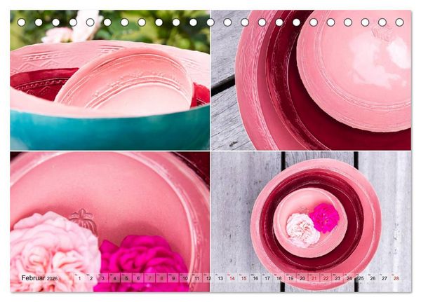 Produktbild: Boho - Keramik, modernes Steinzeug f&uuml;r Zuhause (Tischkalender 2026 DIN A5 quer), CALVENDO Monatskalender