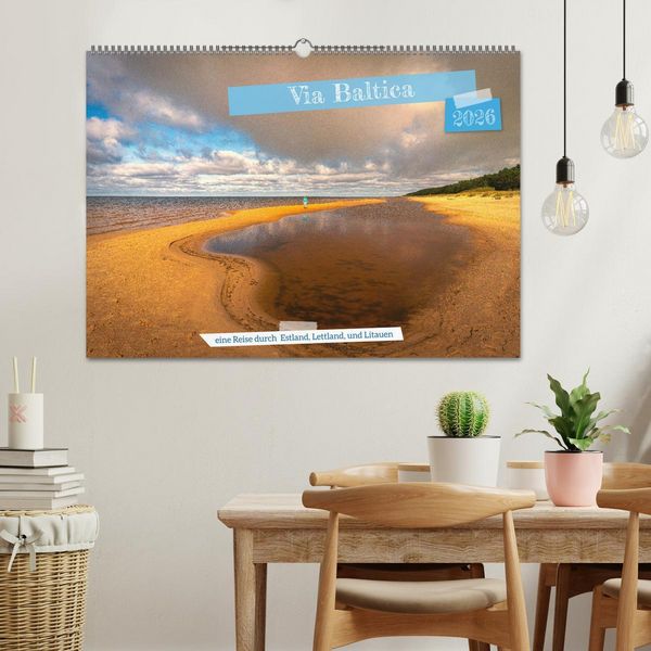 Produktbild: Via Baltica - eine Reise durch Estland, Lettland und Litauen (Wandkalender 2026 DIN A2 quer), CALVENDO Monatskalender
