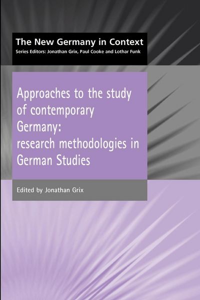 Produktbild: Approaches to the Study of Contemporary Germany