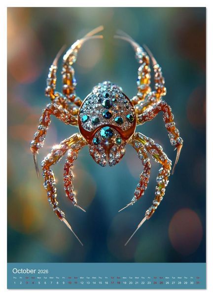Produktbild: Sparkeling Creepy Crawlies (Wall Calendar 2026 DIN A4 portrait), CALVENDO 12 Month Wall Calendar