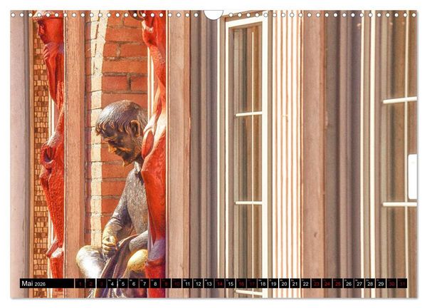 Produktbild: D&uuml;sseldorf - 300mm Perspektiven (Wandkalender 2026 DIN A3 quer), CALVENDO Monatskalender