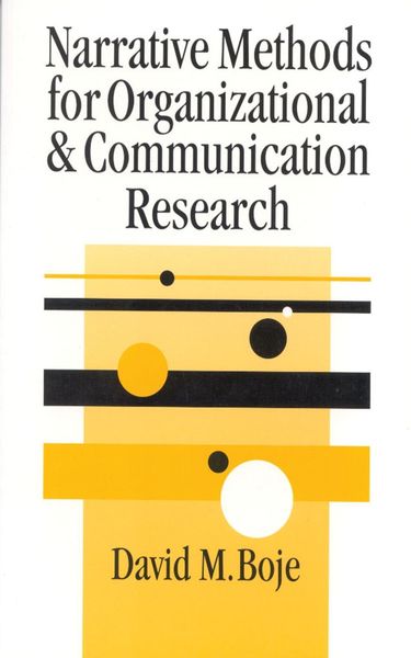 Produktbild: Narrative Methods for Organizational & Communication Research