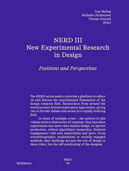 Produktbild: NERD III - New Experimental Research in Design
