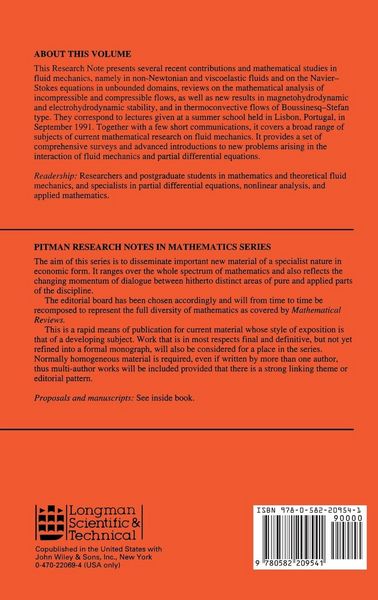 Produktbild: Mathematical Topics in Fluid Mechanics