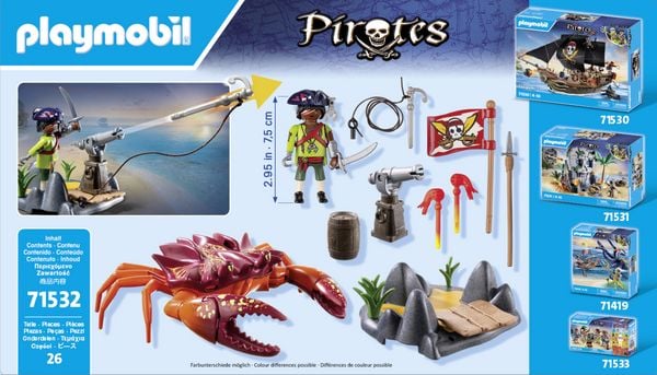 Produktbild: PLAYMOBIL 71532 Kampf gegen die Riesenkrabbe