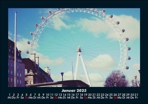 Produktbild: London 2025 Fotokalender DIN A5