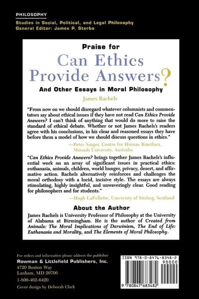 Produktbild: Can Ethics Provide Answers?