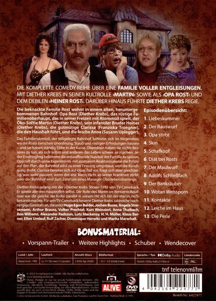 Produktbild: Die Diether Krebs Show - Die komplette Serie (R.O.S.T.) (Fernsehjuwelen) [2 DVDs]
