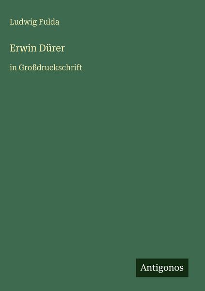 Produktbild: Erwin D&uuml;rer