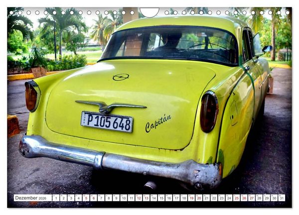 Produktbild: El Capit&aacute;n - Der Opel Kapit&auml;n in Kuba (Wandkalender 2026 DIN A4 quer), CALVENDO Monatskalender