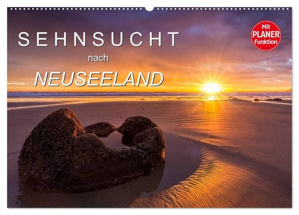 Sehnsucht nach Neuseeland (Wandkalender 2026 DIN A2 quer), CALVENDO Monatskalender