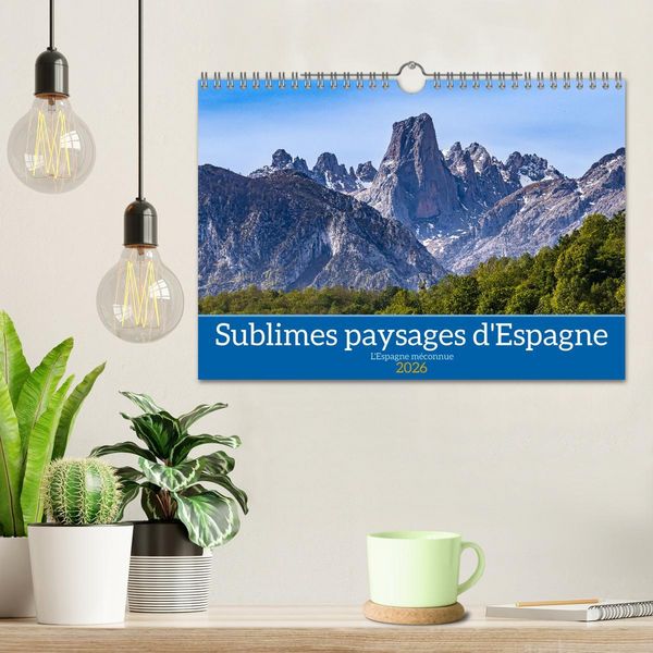Produktbild: Sublimes paysages d'Espagne (Calendrier mural 2026 DIN A4 vertical), CALVENDO calendrier mensuel