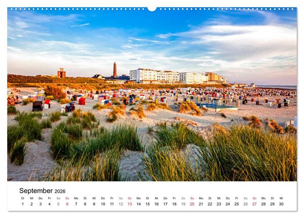 Produktbild: Borkum - Inselblicke (hochwertiger Premium Wandkalender 2026 DIN A2 quer), Kunstdruck in Hochglanz