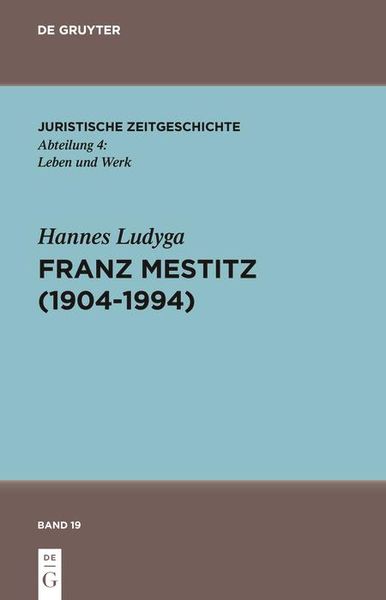 Produktbild: Franz Mestitz (1904-1994)