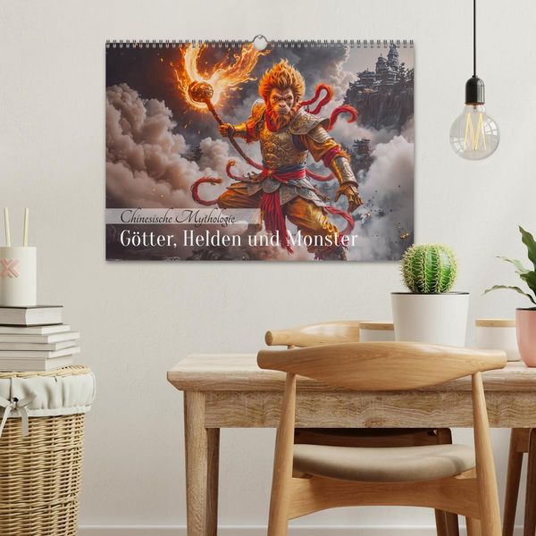 Produktbild: Chinesische Mythologie - G&ouml;tter, Helden und Monster (Wandkalender 2026 DIN A3 quer), CALVENDO Monatskalender