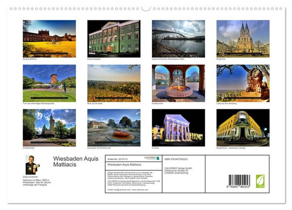 Produktbild: Wiesbaden Aquis Mattiacis (hochwertiger Premium Wandkalender 2026 DIN A2 quer), Kunstdruck in Hochglanz