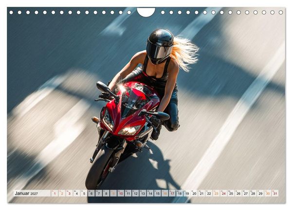 Produktbild: Schnelle Bikes und Starke Frauen (Wandkalender 2027 DIN A4 quer), CALVENDO Monatskalender