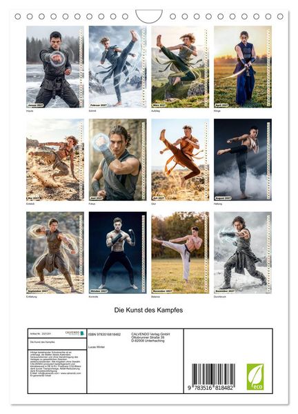 Produktbild: Die Kunst des Kampfes (Wandkalender 2027 DIN A4 hoch), CALVENDO Monatskalender