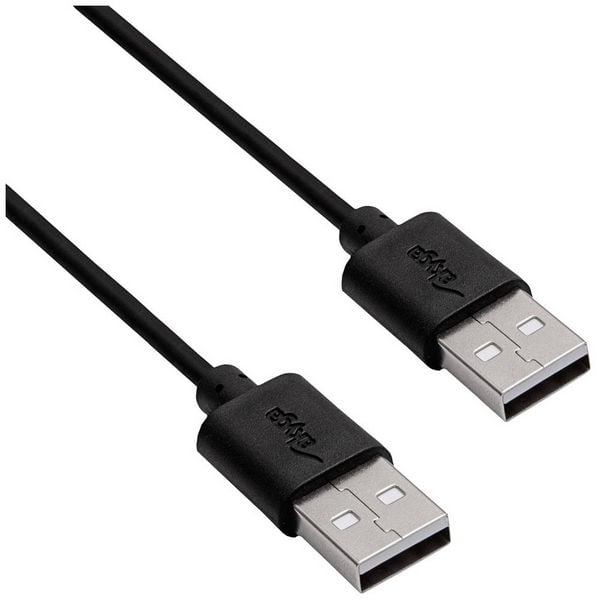 Produktbild: Akyga USB-Kabel USB-A Stecker, USB-A Stecker 1.80m Schwarz AK-USB-11