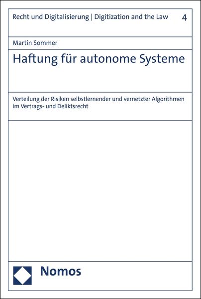 Produktbild: Haftung f&uuml;r autonome Systeme