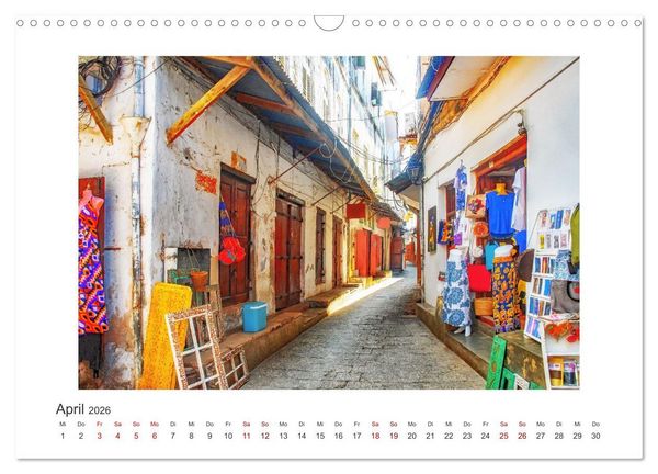Produktbild: Stone Town - Impressionen (Wandkalender 2026 DIN A3 quer), CALVENDO Monatskalender