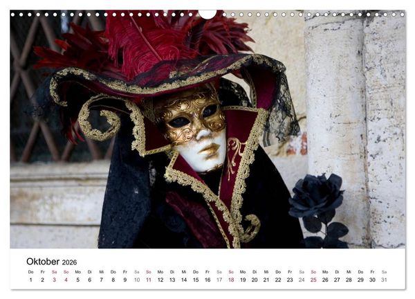 Produktbild: Carnevale di Venezia 2026 (Wandkalender 2026 DIN A3 quer), CALVENDO Monatskalender
