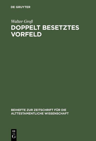 Produktbild: Doppelt besetztes Vorfeld