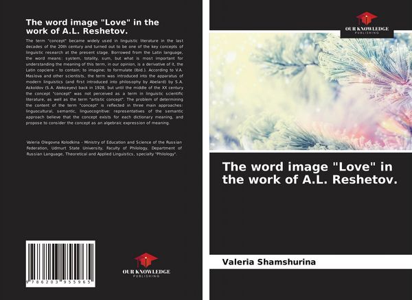 Produktbild: The word image "Love" in the work of A.L. Reshetov.