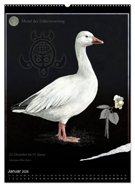 Produktbild: Medizinrad - die indianischen Monde im Jahreskreis (hochwertiger Premium Wandkalender 2026 DIN A2 hoch), Kunstdruck in Hochglanz