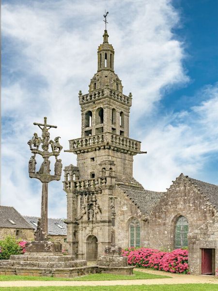 CALVENDO Puzzle Église Sainte Marie du Menez-Hom. Ein Motiv aus dem Kalender Credo de Bretagne | 1000 Teile Lege-Größe 64x48cm Foto-Puzzle für glückliche Stunden