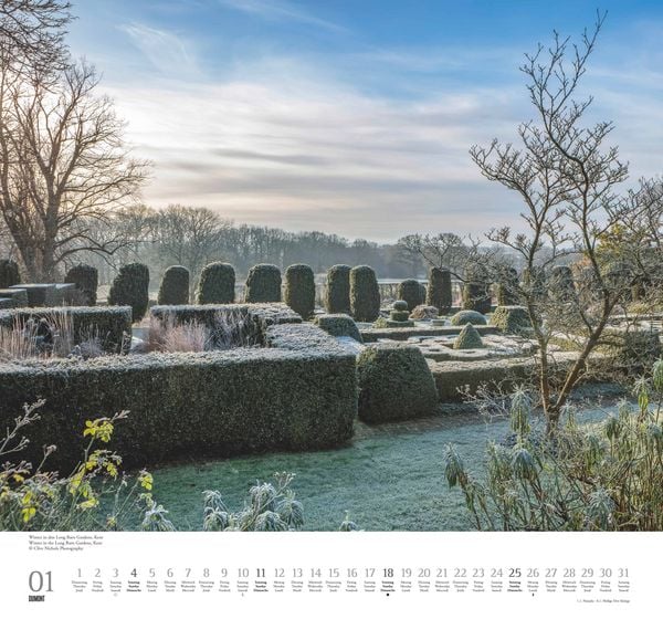 Produktbild: Englische Gärten 2026 – DUMONT Garten-Kalender – mit allen wichtigen Feiertagen – Format 38,0 x 35,5 cm