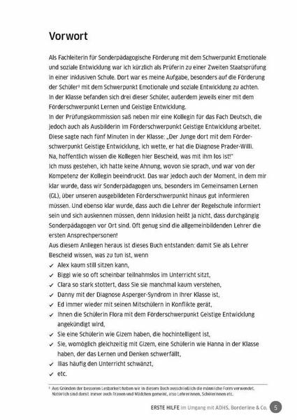 Produktbild: Erste Hilfe im Umgang mit ADHS, Borderline & Co.