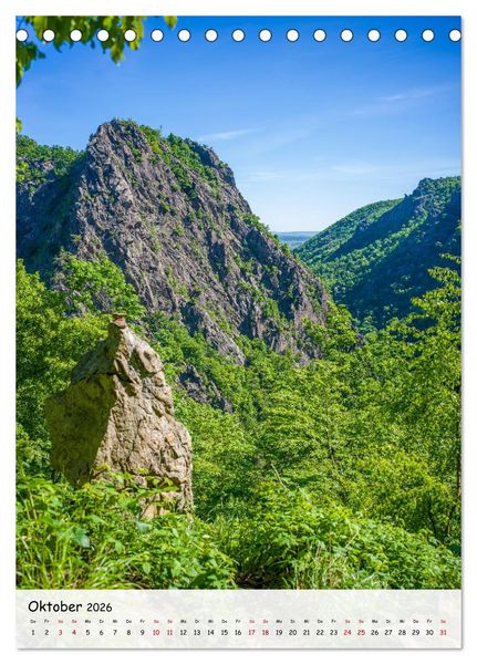 Produktbild: Das Bodetal - Der Grand Canyon des Ostens (Tischkalender 2026 DIN A5 hoch), CALVENDO Monatskalender