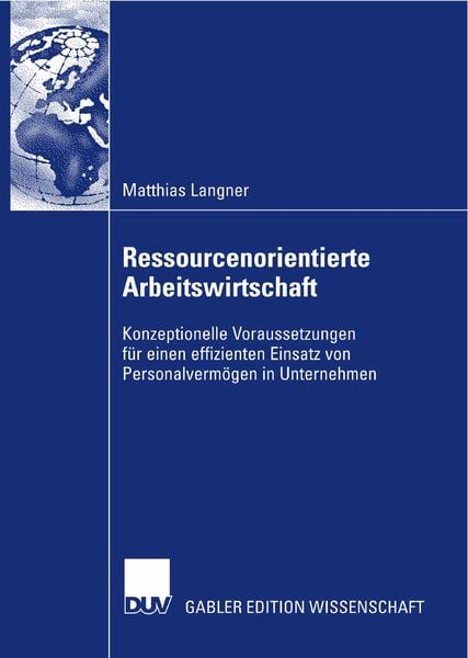 Produktbild: Ressourcenorientierte Arbeitswirtschaft