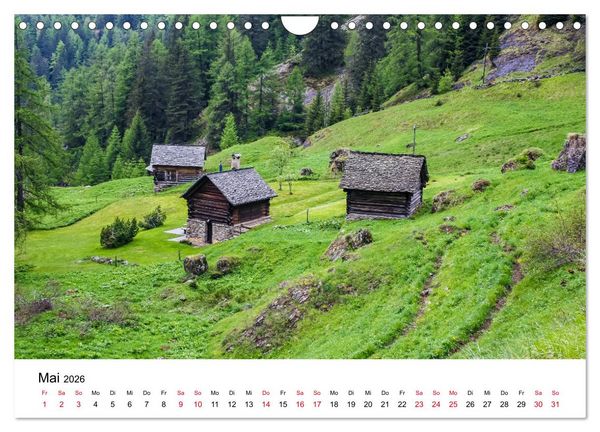 Produktbild: Valle Maggia - Entdecken Sie das Maggiatal im Tessin (Wandkalender 2026 DIN A4 quer), CALVENDO Monatskalender