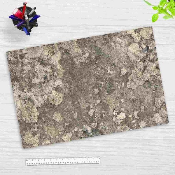 Produktbild: Cover-your-desk Schreibtischunterlage f&uuml;r Kinder und Erwachsene Naturstein grau , aus hochwertigem Vinyl, 60 x 40 cm
