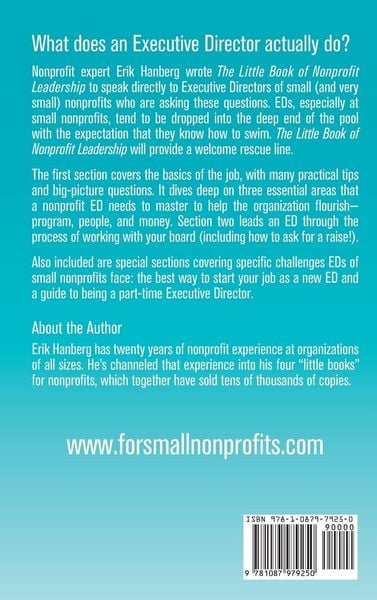 Produktbild: The Little Book of Nonprofit Leadership