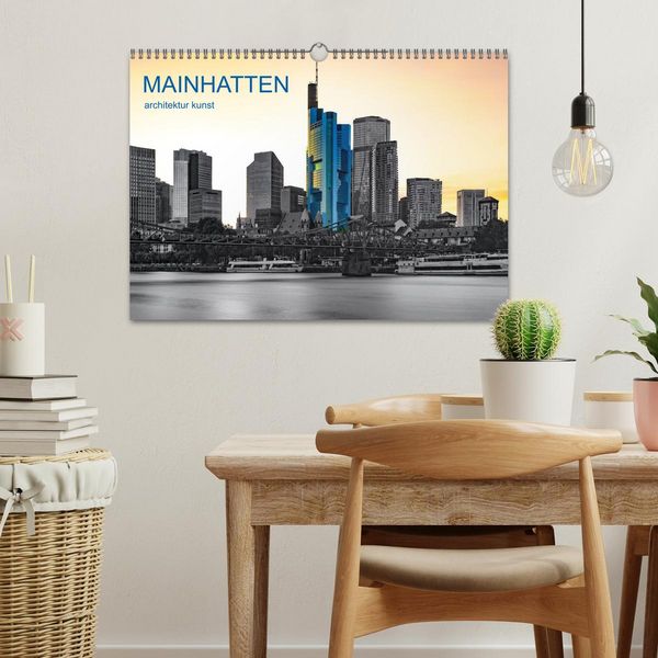 Produktbild: MAINHATTEN architektur kunst (Wandkalender 2026 DIN A3 quer), CALVENDO Monatskalender