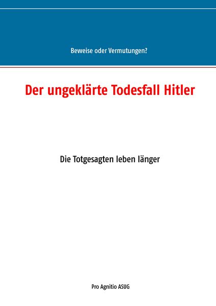Produktbild: Der ungekl&auml;rte Todesfall Hitler