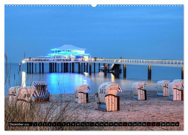Produktbild: Timmendorfer Strand (hochwertiger Premium Wandkalender 2026 DIN A2 quer), Kunstdruck in Hochglanz