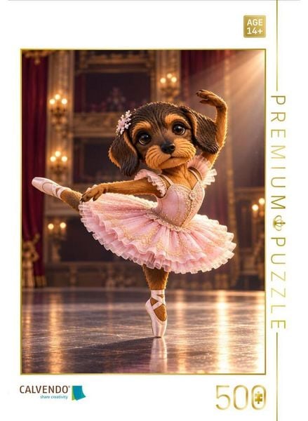 CALVENDO Puzzle Motte als Ballerina | 500 Teile Lege-Größe 48 × 36 cm Foto-Puzzle für Erwachsene